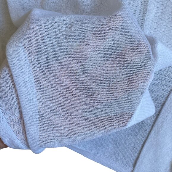 chicos white sheer cardigan size 1 (small) - Picture 8 of 10